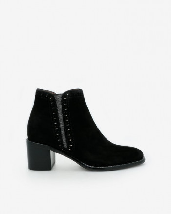 Bottines noires à talons femme