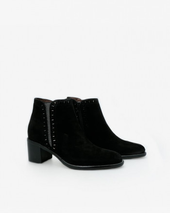 Bottines noires à talons femme