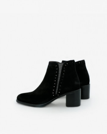 Bottines noires à talons femme
