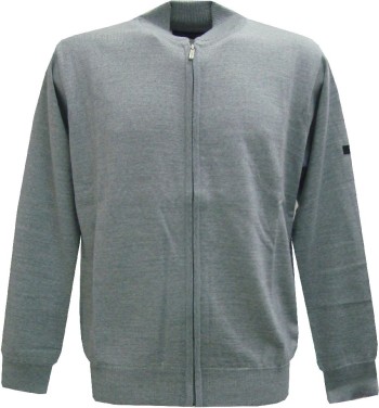 Gilet à zip gris clair homme