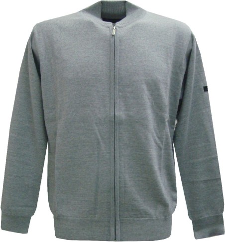 Gilet à zip gris clair homme