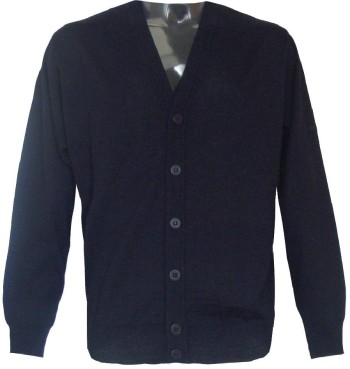 Cardigan avec boutons bleu marine