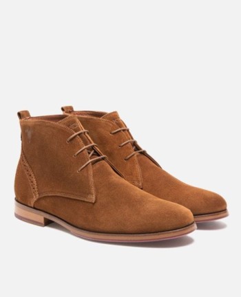 Chukka boots croûte velours Homme