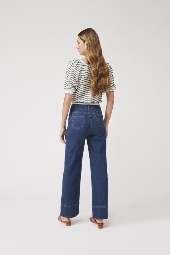Jeans bootcut détails surpiqûres