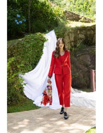 Tee-shirt femme rouge
