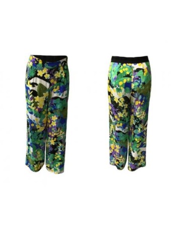 Pantalon femme fluide imprimé tropiques-MALOKA