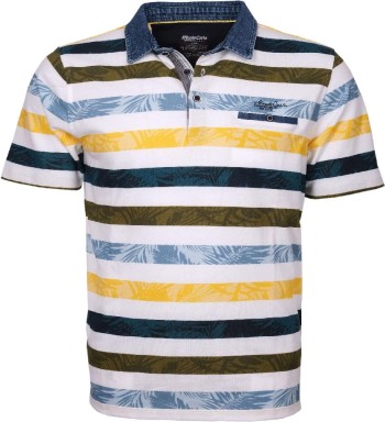 Polo rayé homme manches courtes