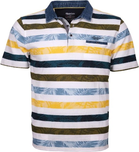 Polo rayé homme manches courtes