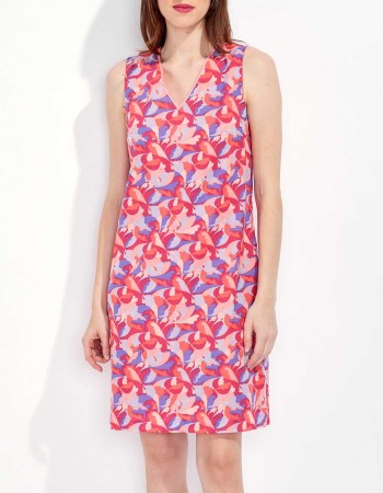 Robe droite imprimé