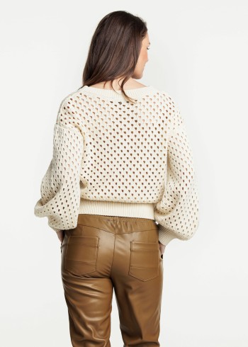 Pull col rond femme