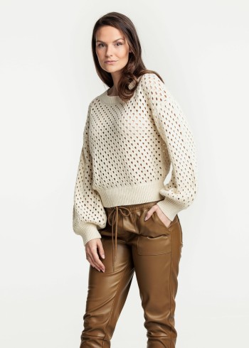 Pull col rond femme