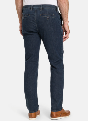 PANTALON CHINO HOMME TOILE BLEU MARINE