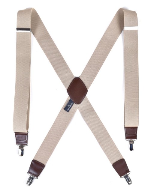 Bretelles pour homme beige Bretelles pour homme beige