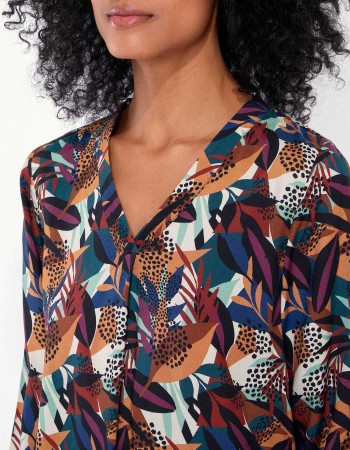 Chemisier évasé femme