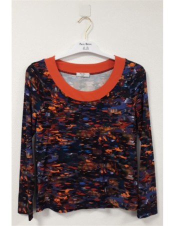 T-shirt imprimé col rond femme