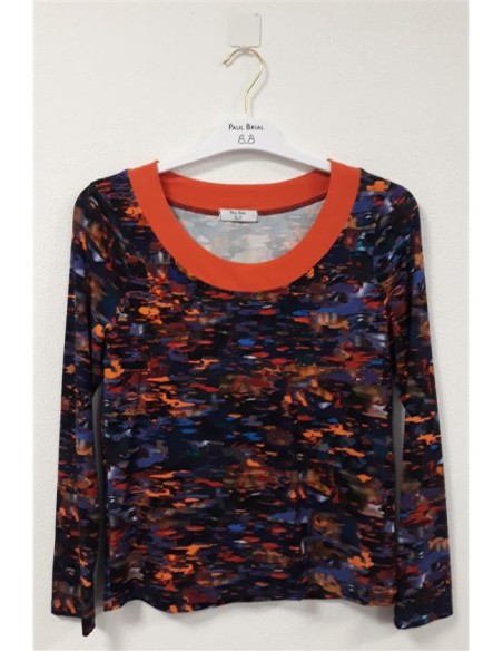 T-shirt imprimé col rond femme