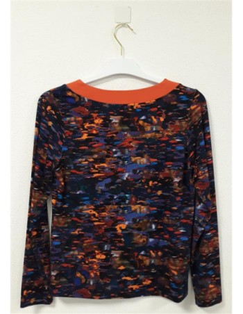 T-shirt imprimé col rond femme