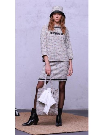 Chapeau tweed femme