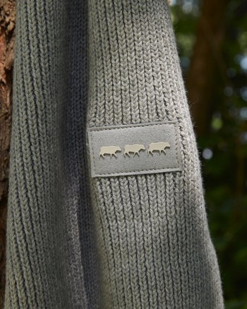 Echarpe homme unie gris clair