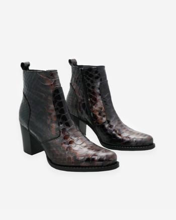 Bottines femmes écailles