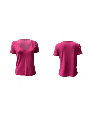 T-shirt femme col V
