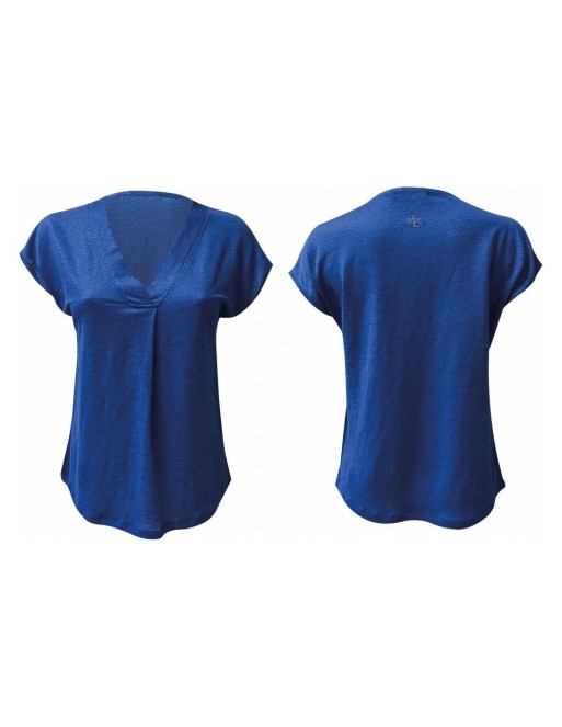 Tee-shirt manche courte bleu foncé femme Tee-shirt manche courte bleu foncé femme
