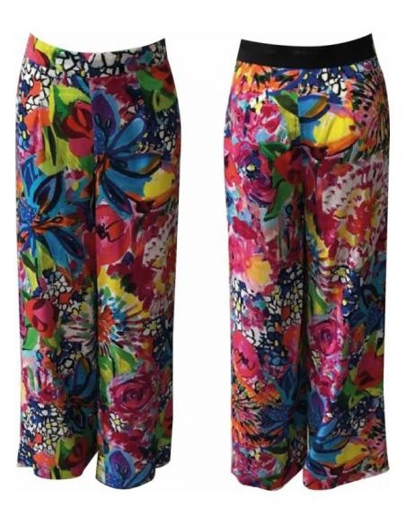 Pantalon ample femme à imprimé