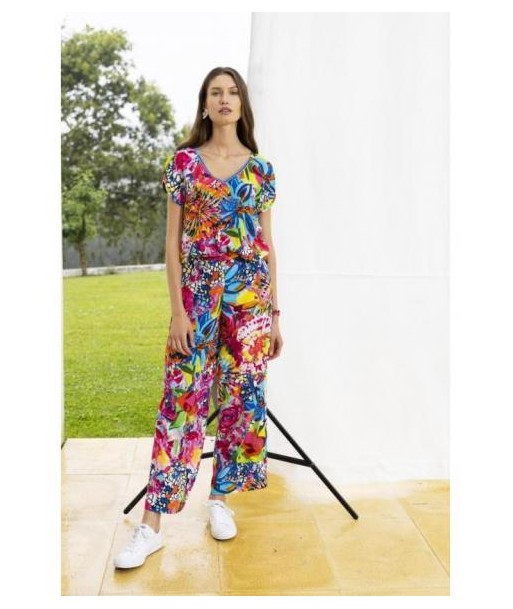 Pantalon ample femme à imprimé