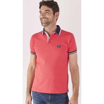 Polo homme manches courtes bonbon