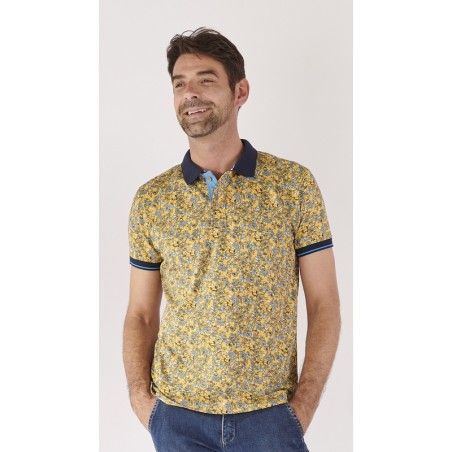 Polo homme manches courtes fantaisie