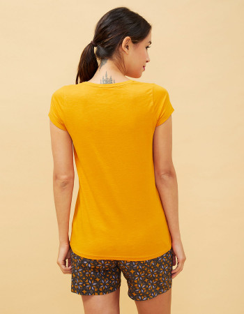 Dos du tee-shirt femme Daktari tournesol-La Fiancée