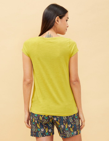Dos du tee-shirt femme Daktari vert -La Fiancée