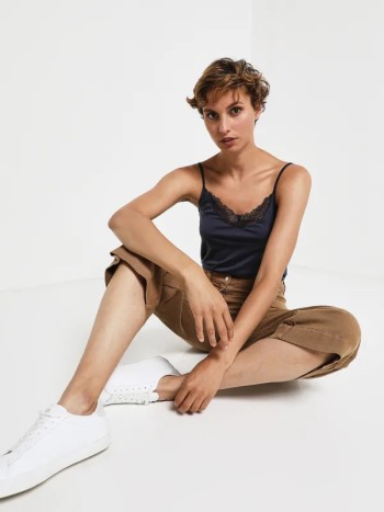 Débardeur bleu Mila femme de Julie Guerlande