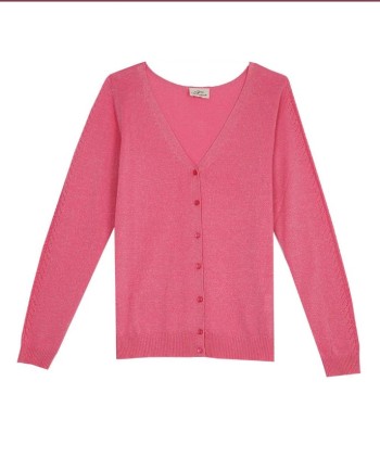Gilet rose réversible femme