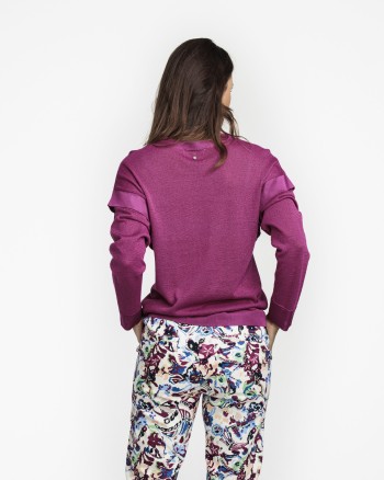 Pull femme volant fushia