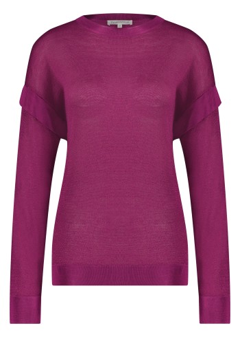 Pull femme volant fushia