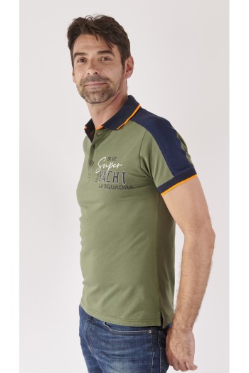 Polo kaki homme