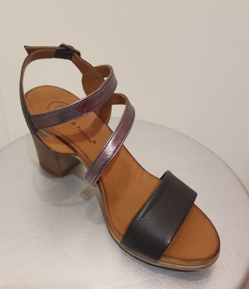 Sandales cuir noires