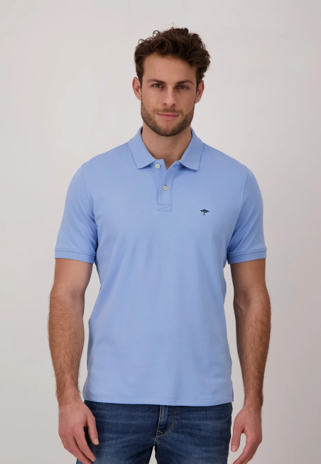 Polo bleu homme