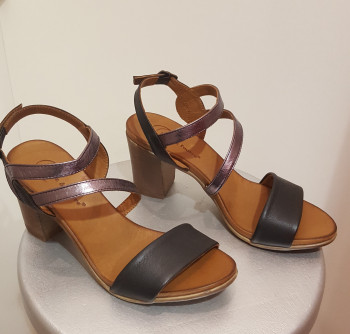 Sandales cuir noires