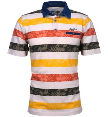 Polo homme manches courtes rayures