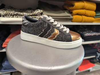 Sneakers argenté femme