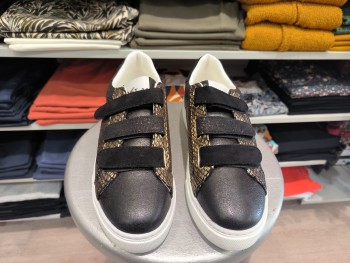 Sneakers argenté femme