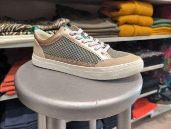 Sneakers femme bleu vert