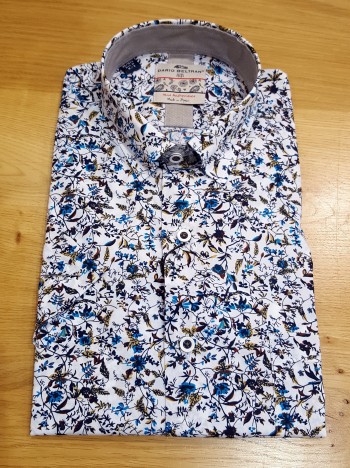 Chemise homme imprimé feuilles