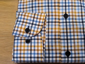 Chemise homme à carreaux manches longues