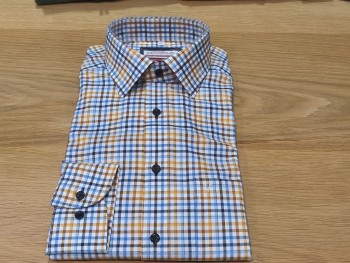 Chemise homme à carreaux manches longues