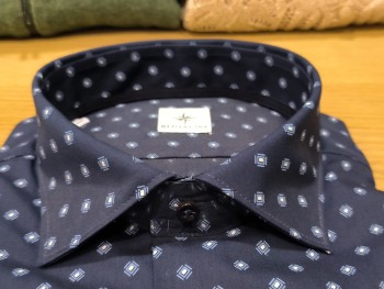 Chemise homme manche longue bleu marine