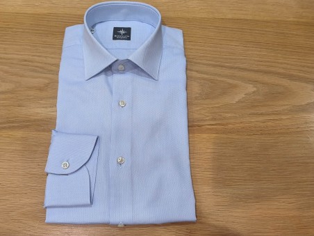 Chemise homme unie bleu clair