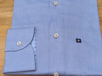 Chemise manches longues homme bleu ciel